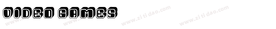 Video Games字体转换